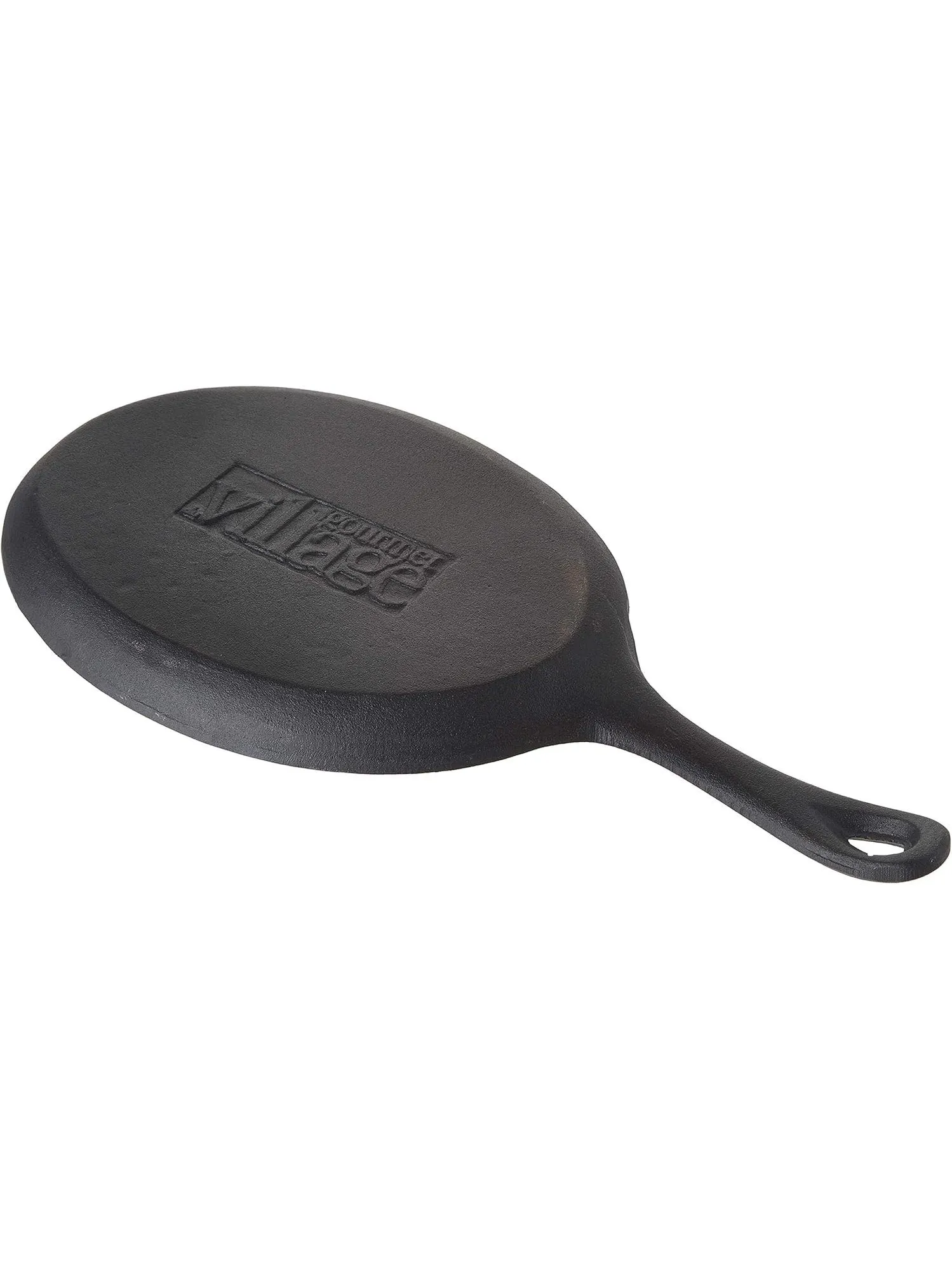 Skillet Cast Iron With Wooden Tray 7"x10" efajko1
