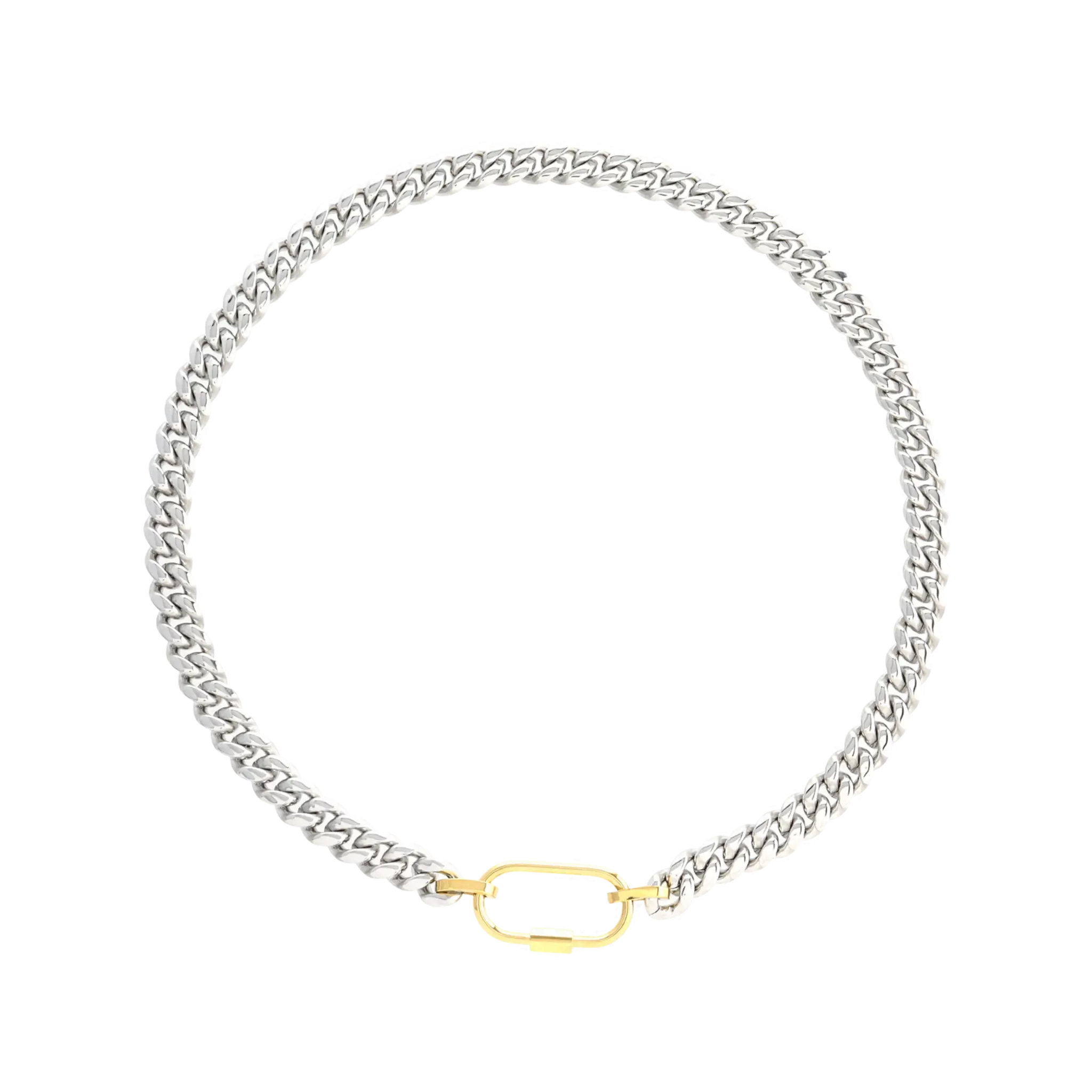 SLEEK CARABINER ANNE MIX NECKLACE