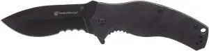 Smith & Wesson unisex adult Clam Folding Knife, Black, One Size US