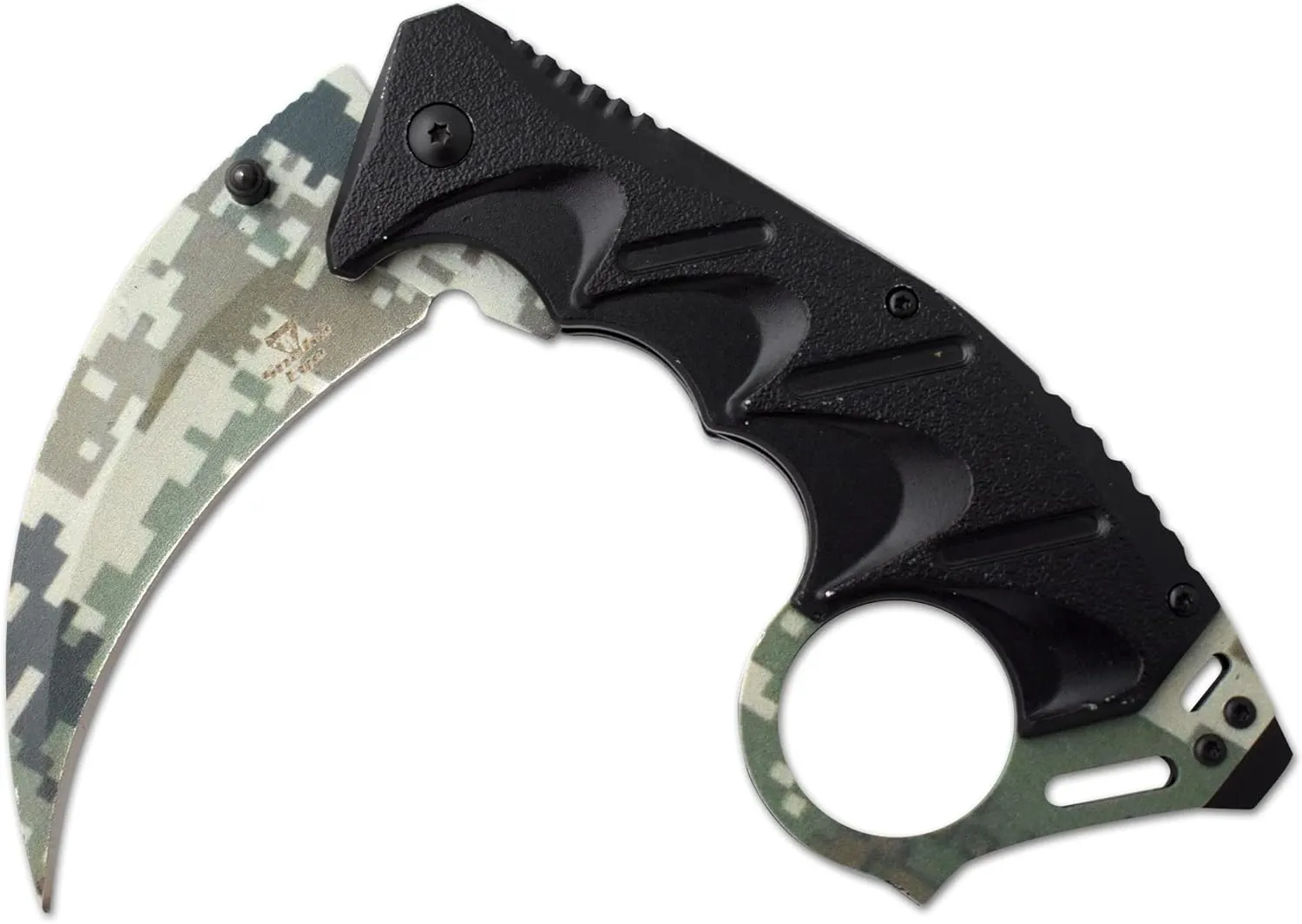 Snake Eye Tactical Everyday Carry Assist Style Folding Pocket Knife EDC (Green Camo)