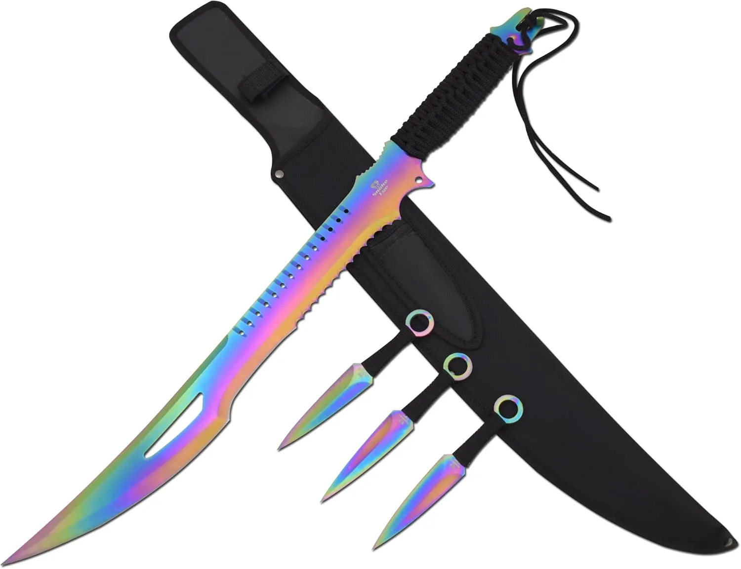 Snake Eye Tactical Snake Eye Tactical Fantasy-Machete Outdoors-Camping (Rainbow)