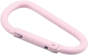 Snap Hooks 5-20Pcs/set Aluminum Alloy Carabiner Buckle Camping Equipment Backpack Buckle Water Bottle Hanging Buckle Snap Hook Keychai(Light Pink,4.5cm 20PCS)