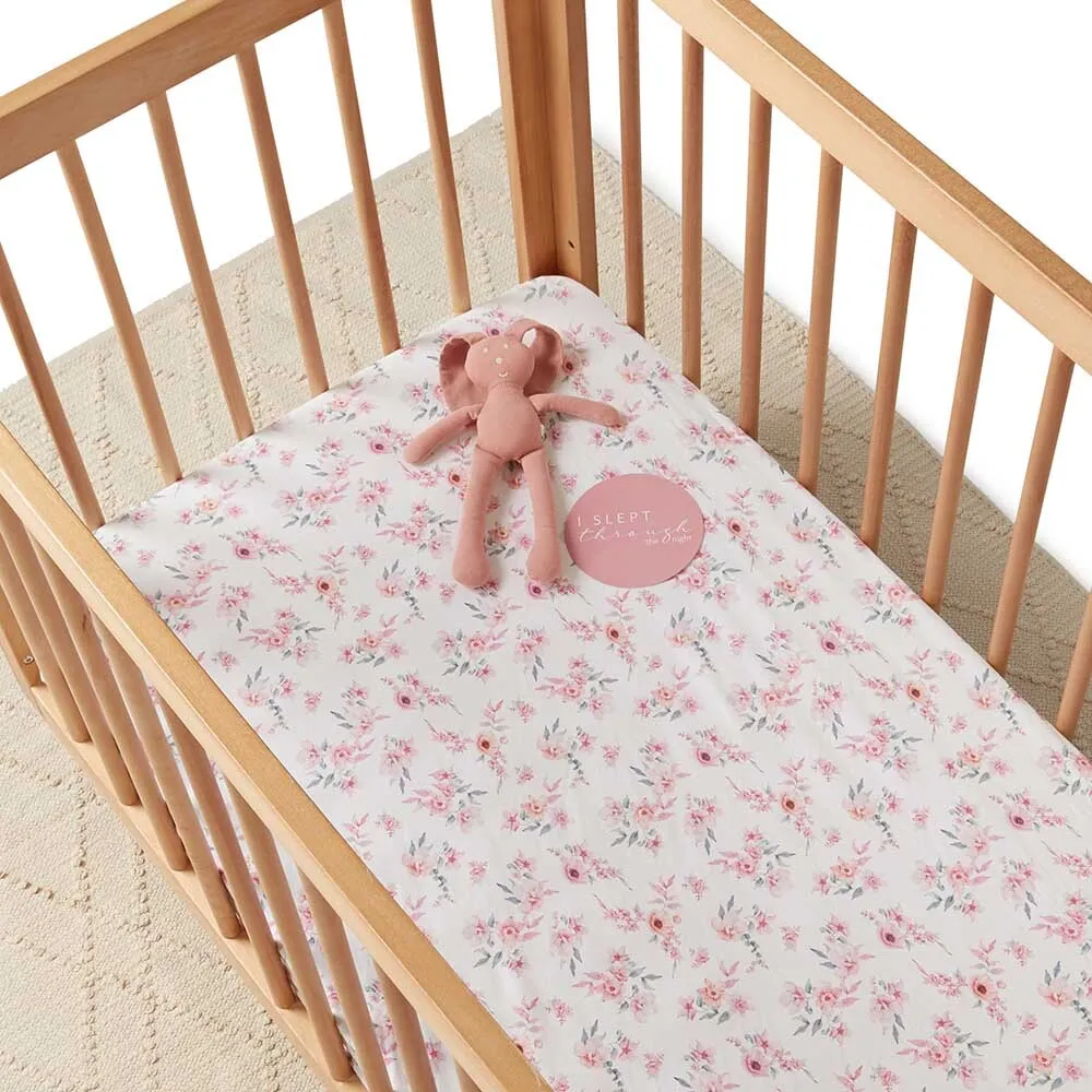 SNUGGLE HUNNY CAMILLE FITTED COT SHEET