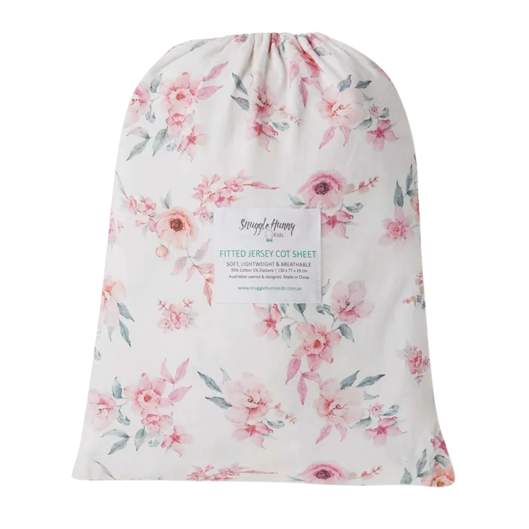 SNUGGLE HUNNY CAMILLE FITTED COT SHEET
