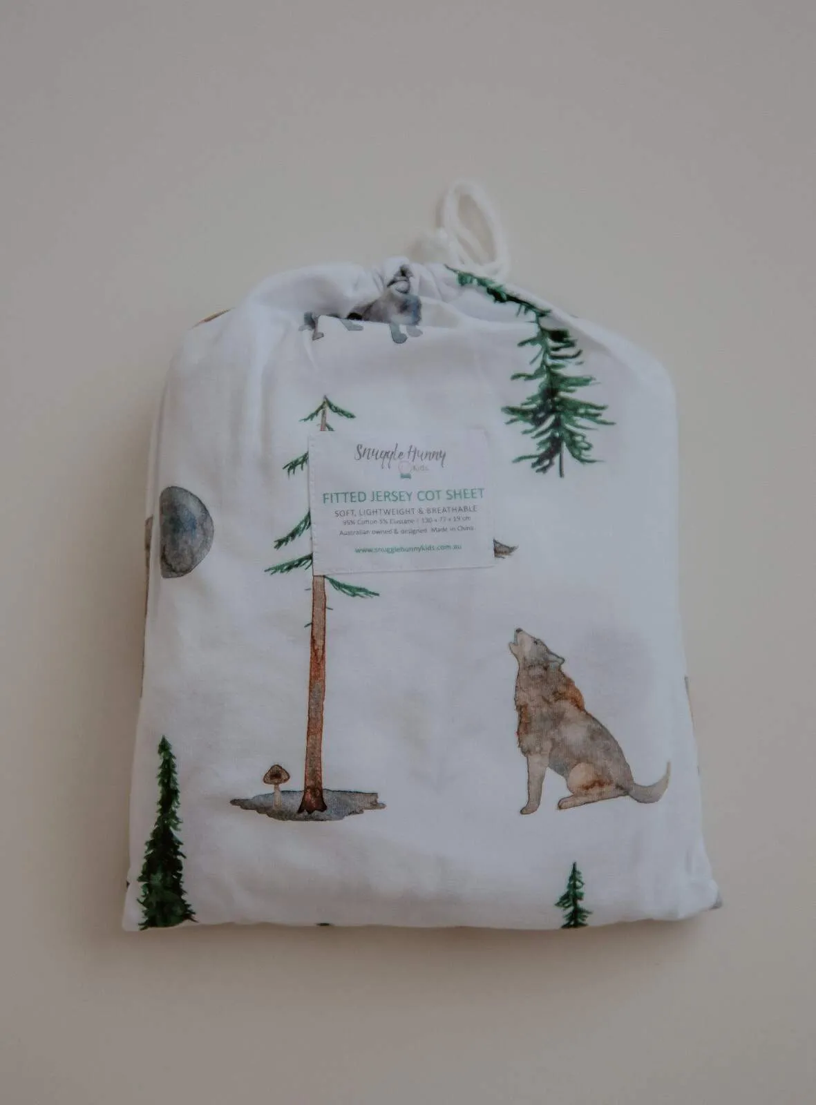 Snuggle Hunny Kids - Fitted Cot Sheet - Alpha