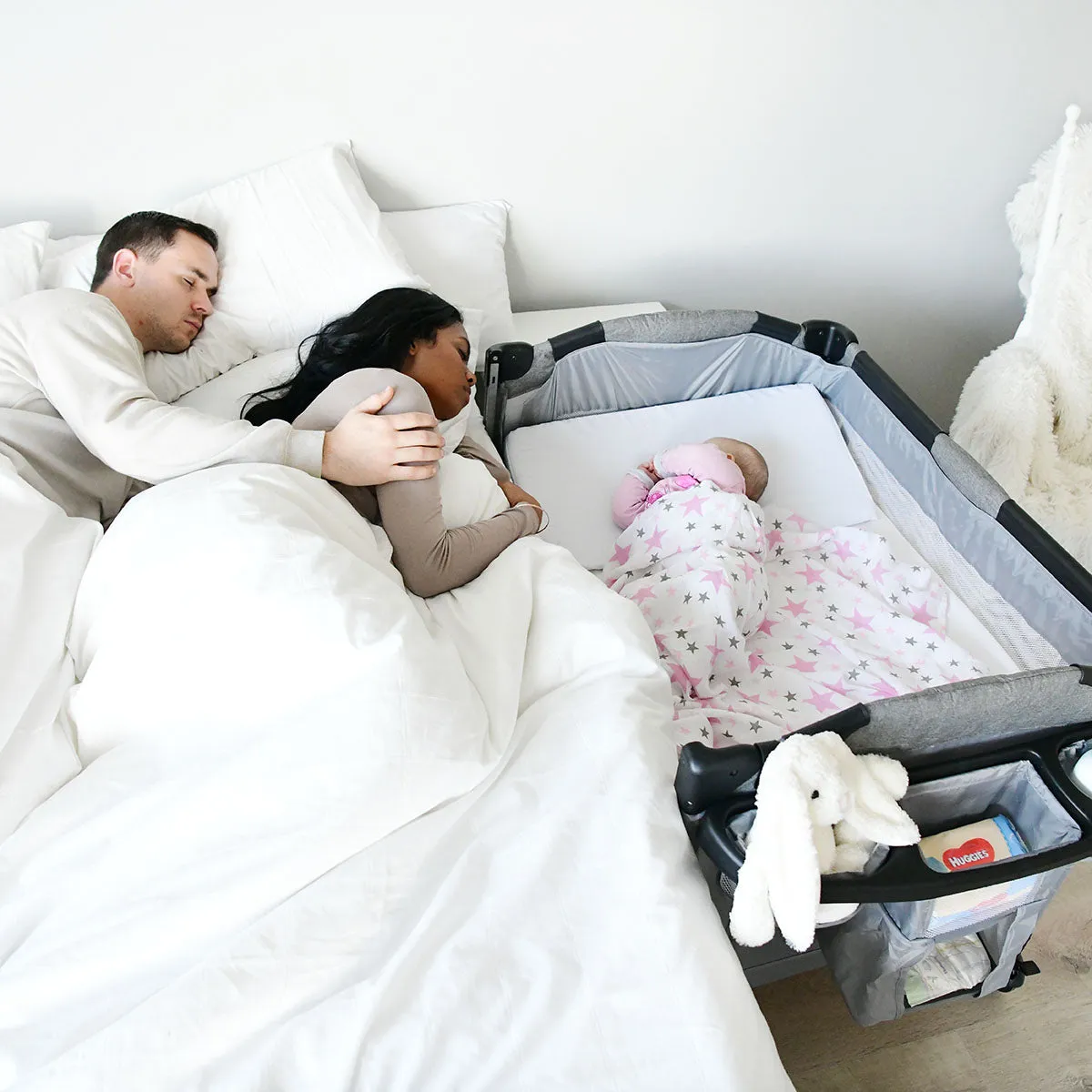 Snuggletime Quilted Co-Sleeper Camp Cot