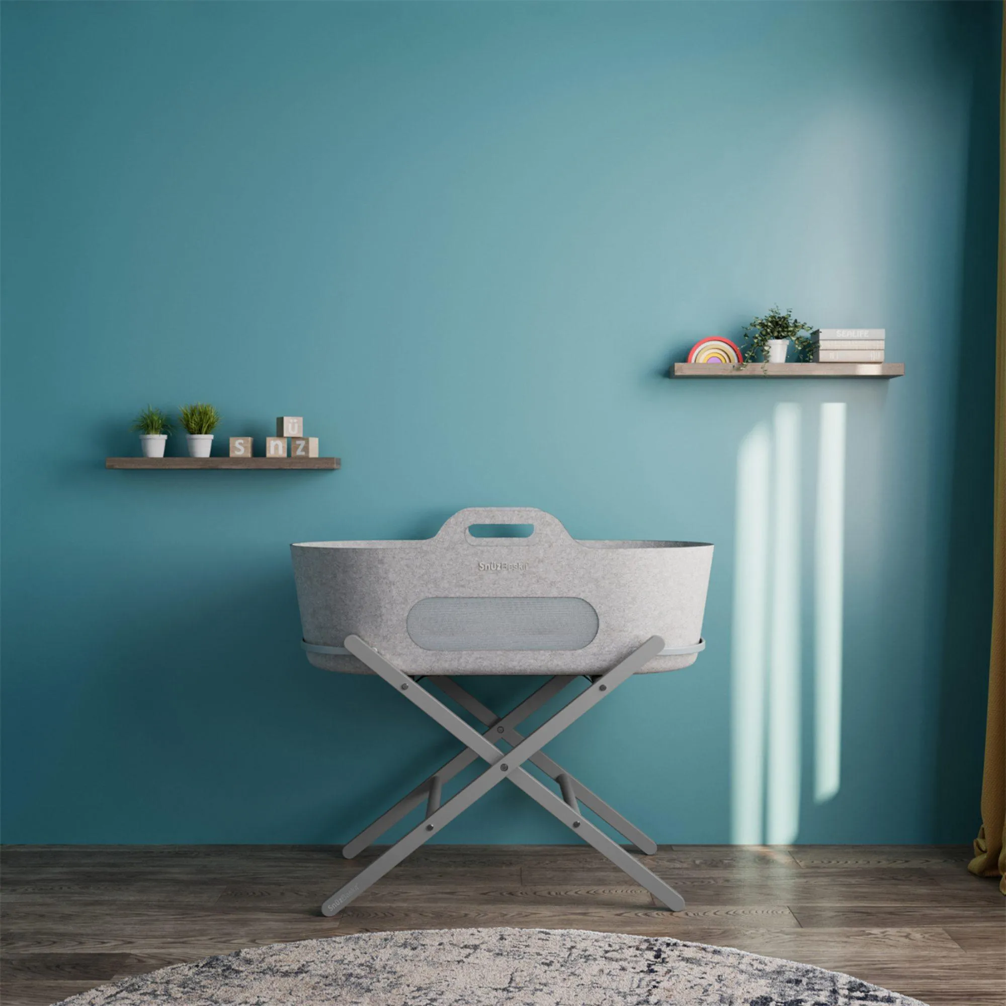 SnuzBaskit Moses Basket with Mattress and Stand Set