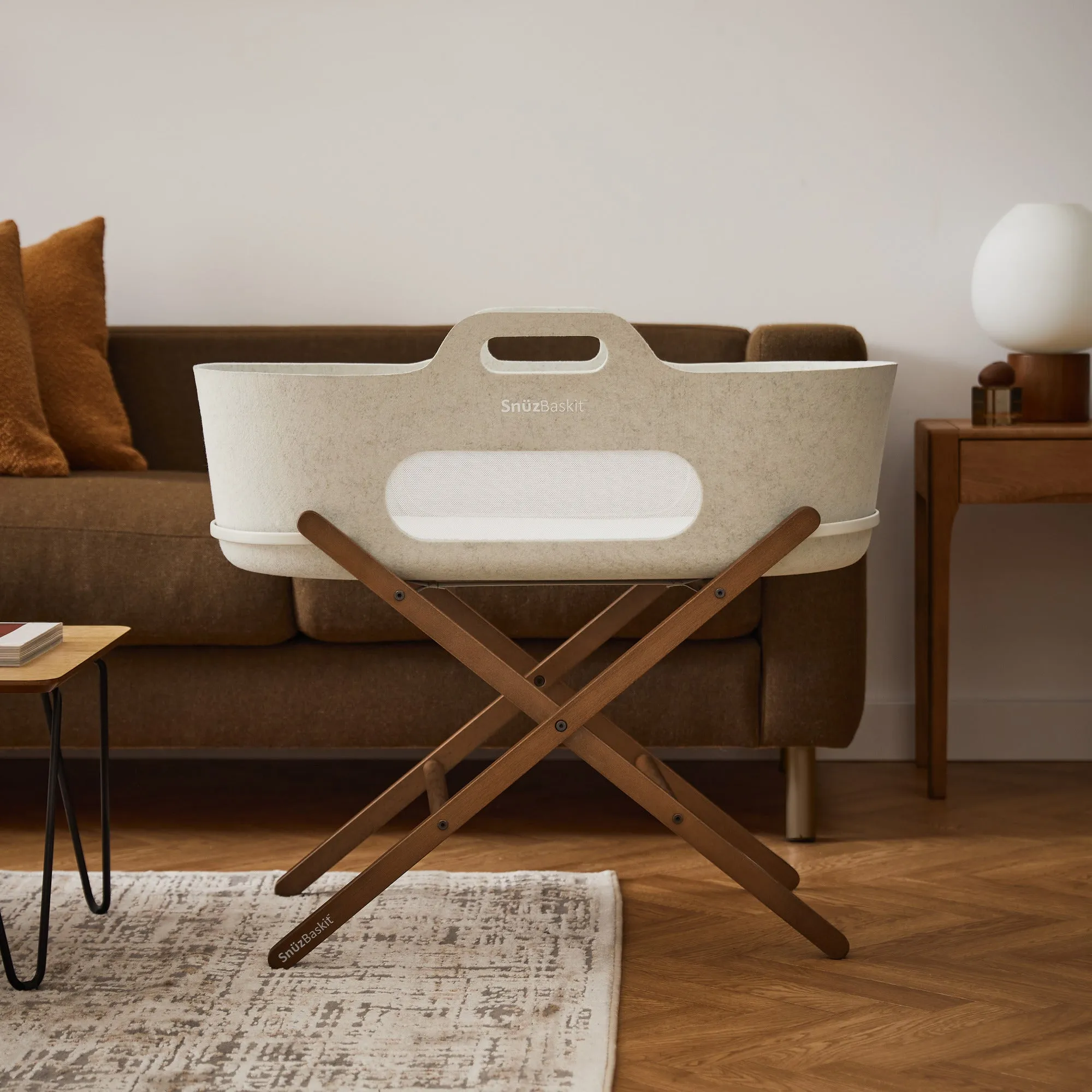 SnuzBaskit Moses Basket with Mattress and Stand Set