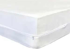 Soft Micro Polyester Cot Size Breathable Comfort Mattress Bed Bug Protector Fits Camp Size Matteress 31"X75" White