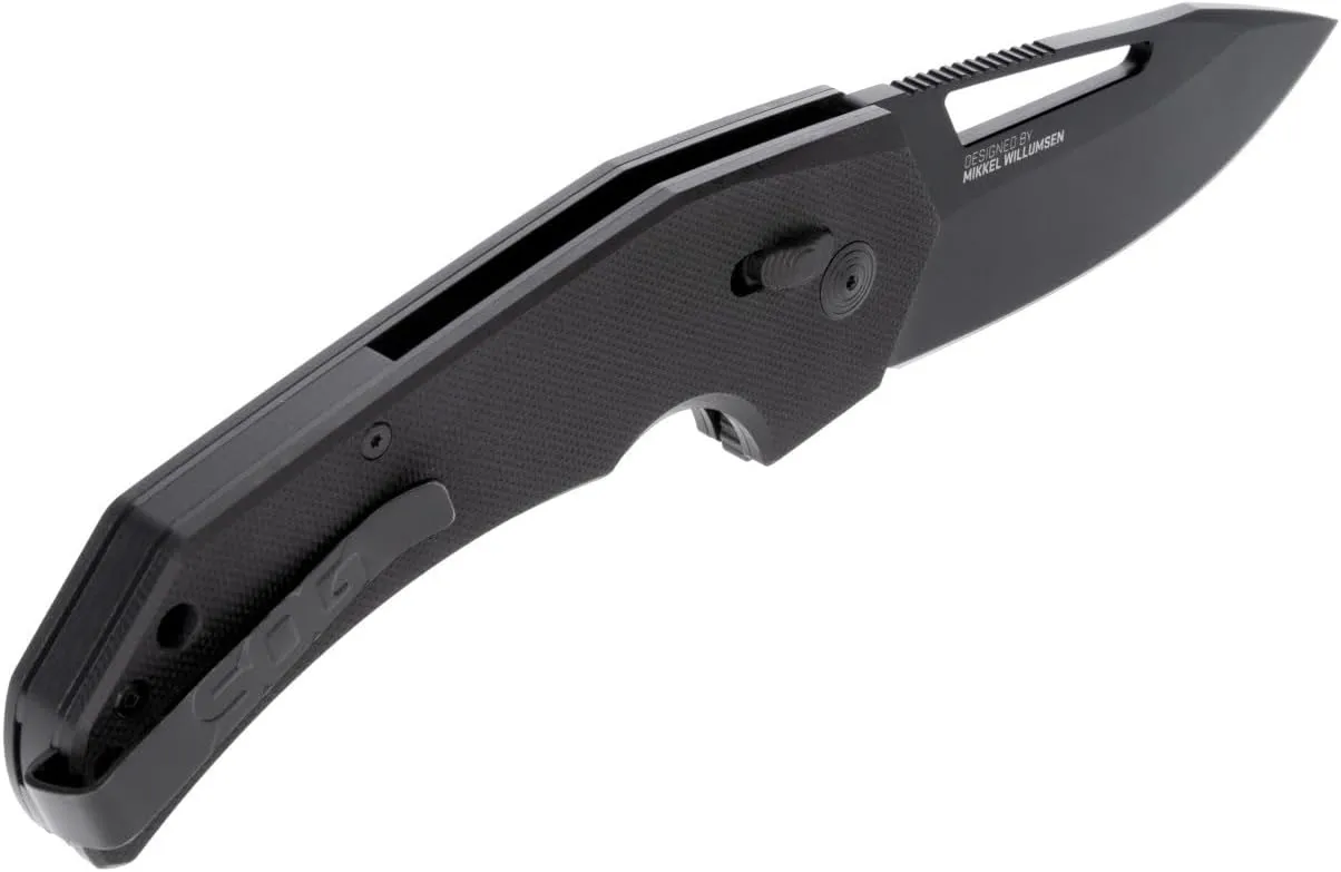 SOG Prohen XR 3.4" Professional Tactical Folding Knife | Ultra-Sharp 4mm-Thick Cryo D2 Steel, Textured Ergonomic G10 Handle