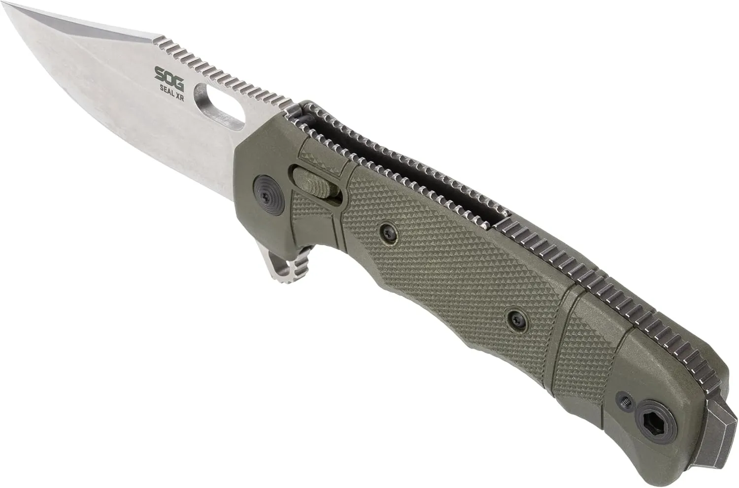 SOG SEAL XR - OD GREEN - STRAIGHT EDGE STONEWASH