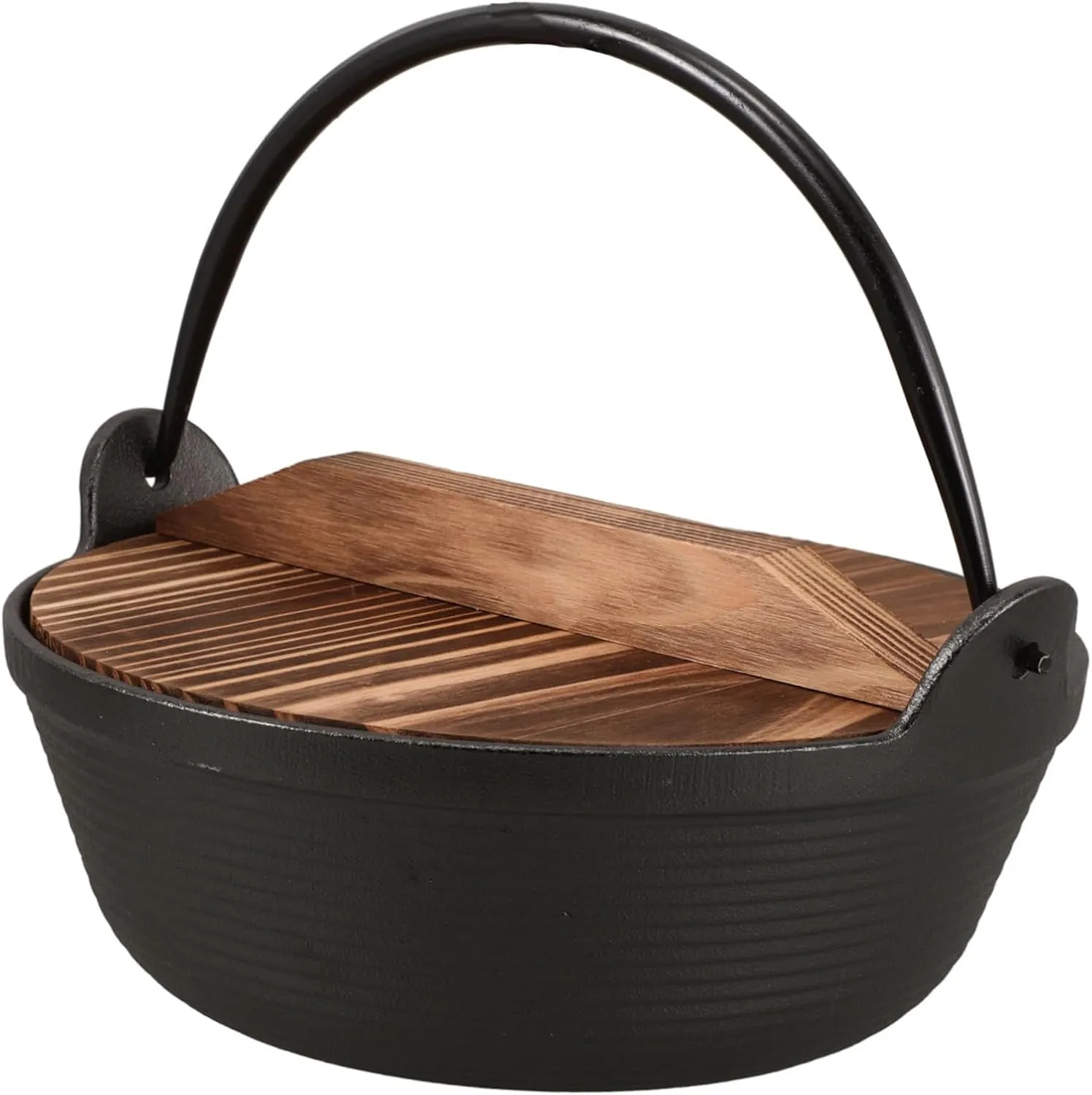 Sosoport Cooking Boiler Cast Iron Saucepan Camping Cooking Essentials Soup Pot Dutch Oven Lodge Camping Skillet