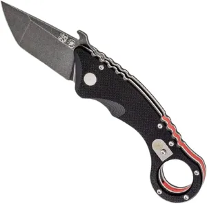 Spartan Blades Shoto Ronin Folding Karambit Knife Black Tanto CTS-XHP Blade Black G10 Handles - SFBL9BK (SBSFBL9BK)