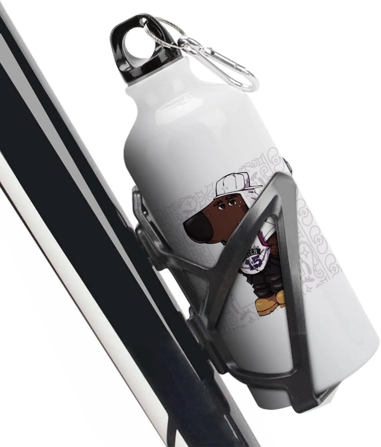 Sports Water Bottle Aluminum with Screw Cap Leak Proof Design for Outdoor Adventures Gym And Travel BPA Free Camping Cycling And Everyday Use Metal Water Bottlek Hydration Bottle Carti Chill Guy
