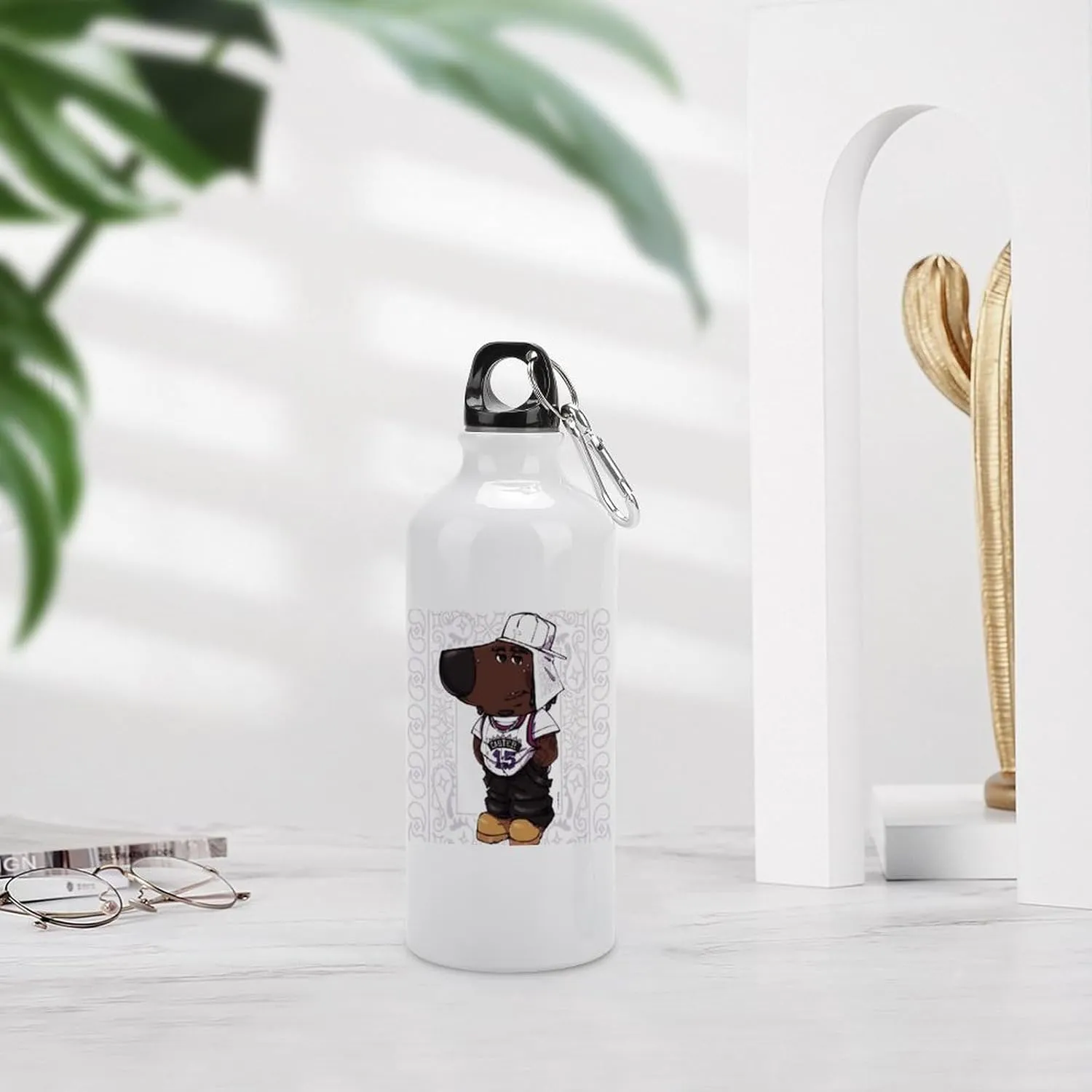 Sports Water Bottle Aluminum with Screw Cap Leak Proof Design for Outdoor Adventures Gym And Travel BPA Free Camping Cycling And Everyday Use Metal Water Bottlek Hydration Bottle Carti Chill Guy