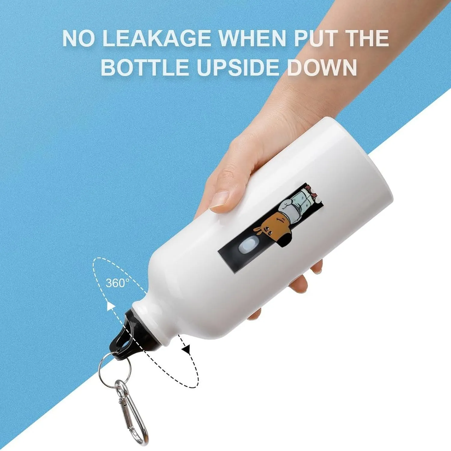 Sports Water Bottle Aluminum with Screw Cap Leak Proof Design for Outdoor Adventures Gym And Travel BPA Free Camping Cycling And Everyday Use Metal Water Bottlek Hydration Bottle Chill Guy