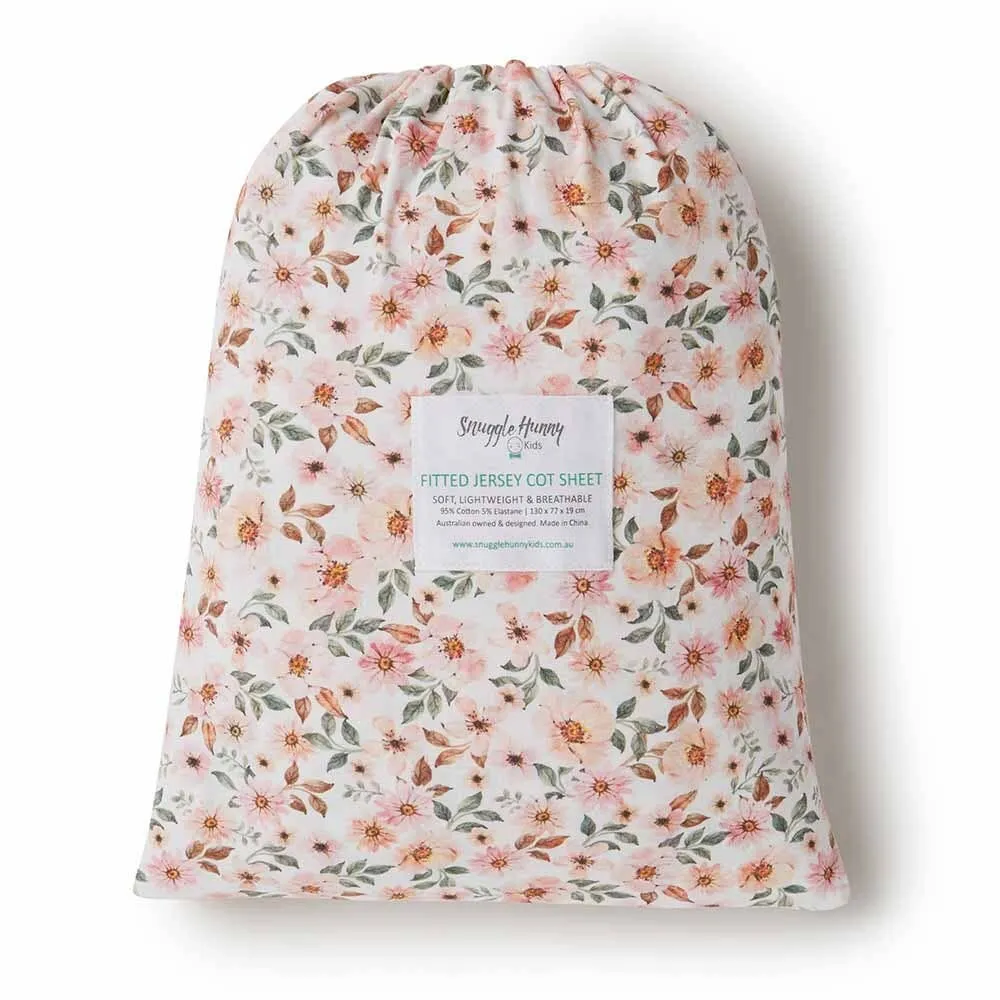 Spring Floral Fitted Cot Sheet
