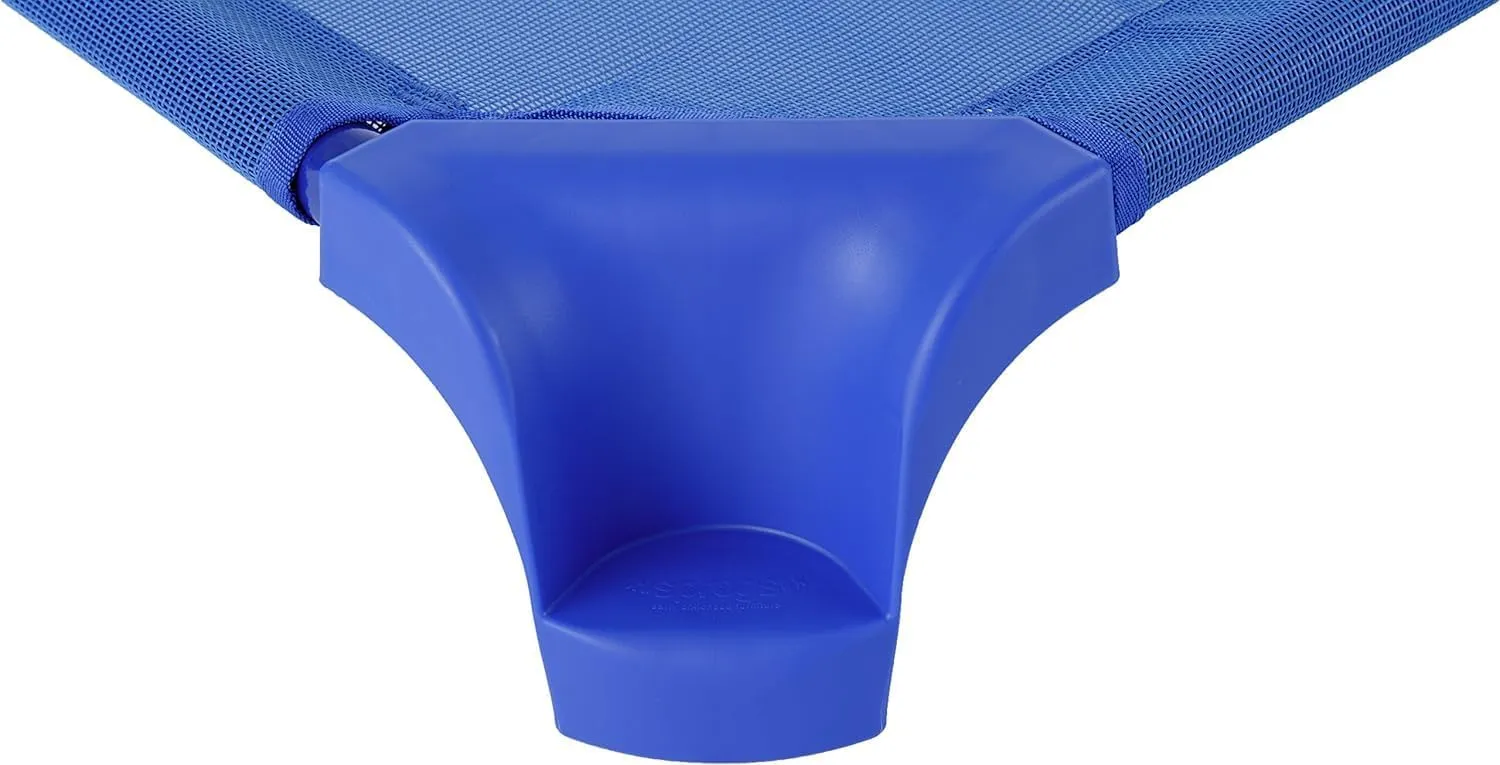 Sprogs Heavy-Duty Stackable Standard Size 52"L Daycare Cots for Kids and Toddlers, Stacking Preschool Classroom Kids Cots for Sleeping, Resting, Naptime, Pack of 6, Blue