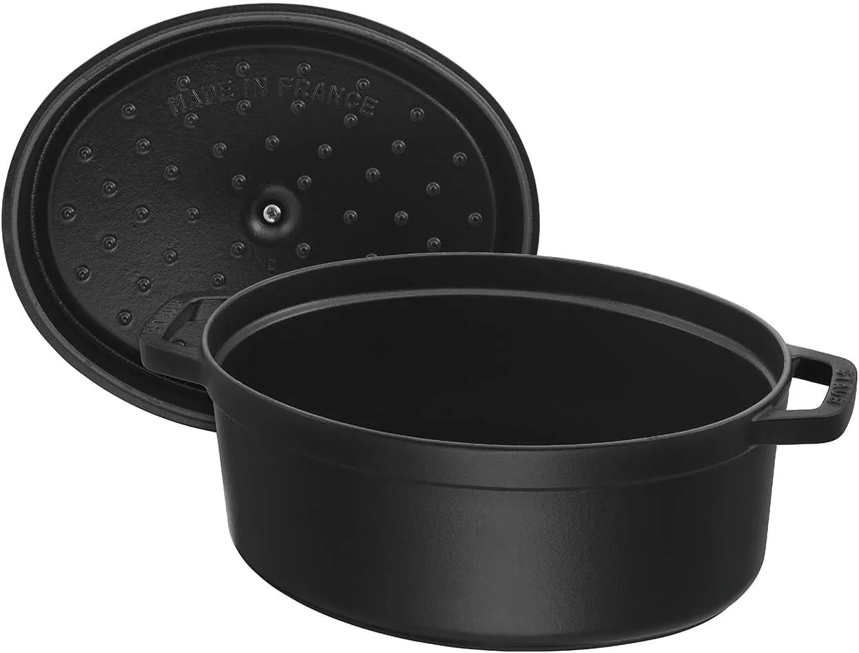 STAUB 40509-322-0 Cocotte Oval 33cm Black