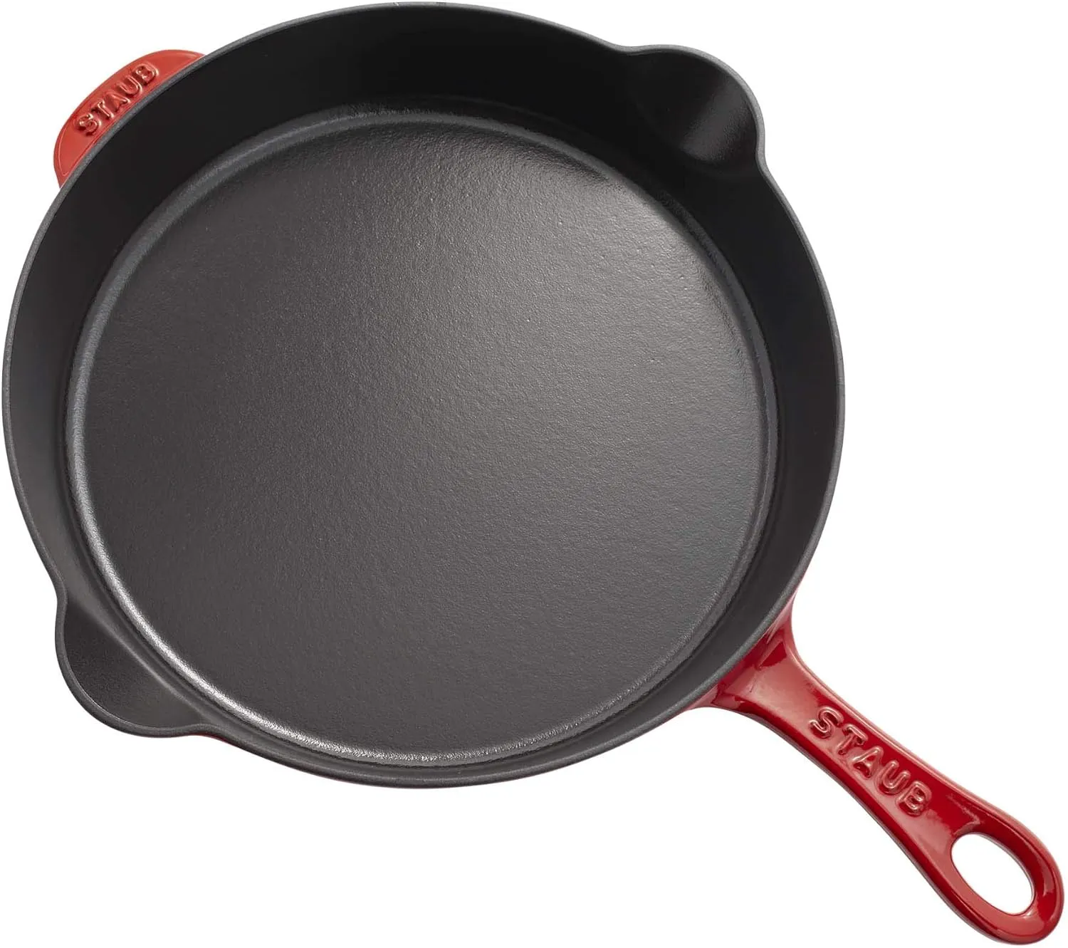 Staub Cast Iron 11-inch Traditional Skillet - Cherry, Made in France