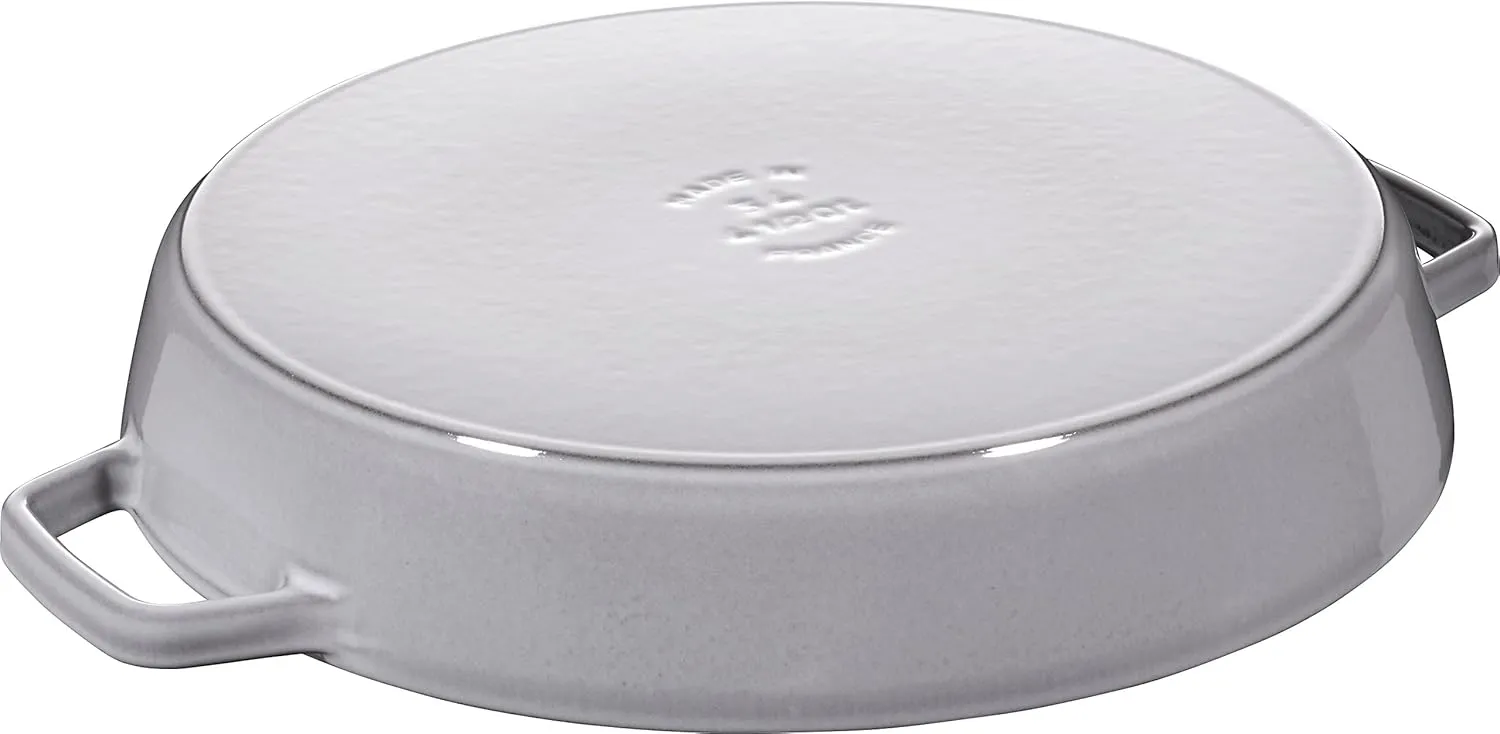 STAUB Cast Iron Frying Pan, Grey, 34 cm