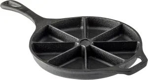 Tablecraft Round Corn Bread Skillet with Handle, Cast Iron, 8.75" dia x 15.625" (5.5" Handle)