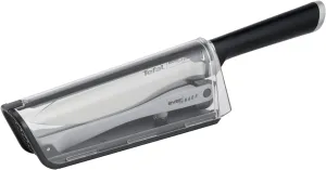 Tefal Ever Sharp Chef Knife 6.5" - Integrated Sharpener in Sheath - Double Pivot Sharpening Technology - Secure Locking System - German Stainless Steel K2569004