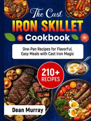 The Cast Iron Skillet Cookbook: 210  One-Pan Recipes for Flavorful, Easy Meals with Cast Iron Magic Hardcover – June 2, 2025