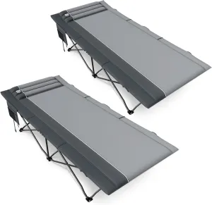 TIMBER RIDGE Extra Wide Heavy Duty Camping Cot for Adult, Easy Set Up Oversized Sleeping Cot with Carry Bag for Camping, Travel and Outdoors, Support up to 450lbs