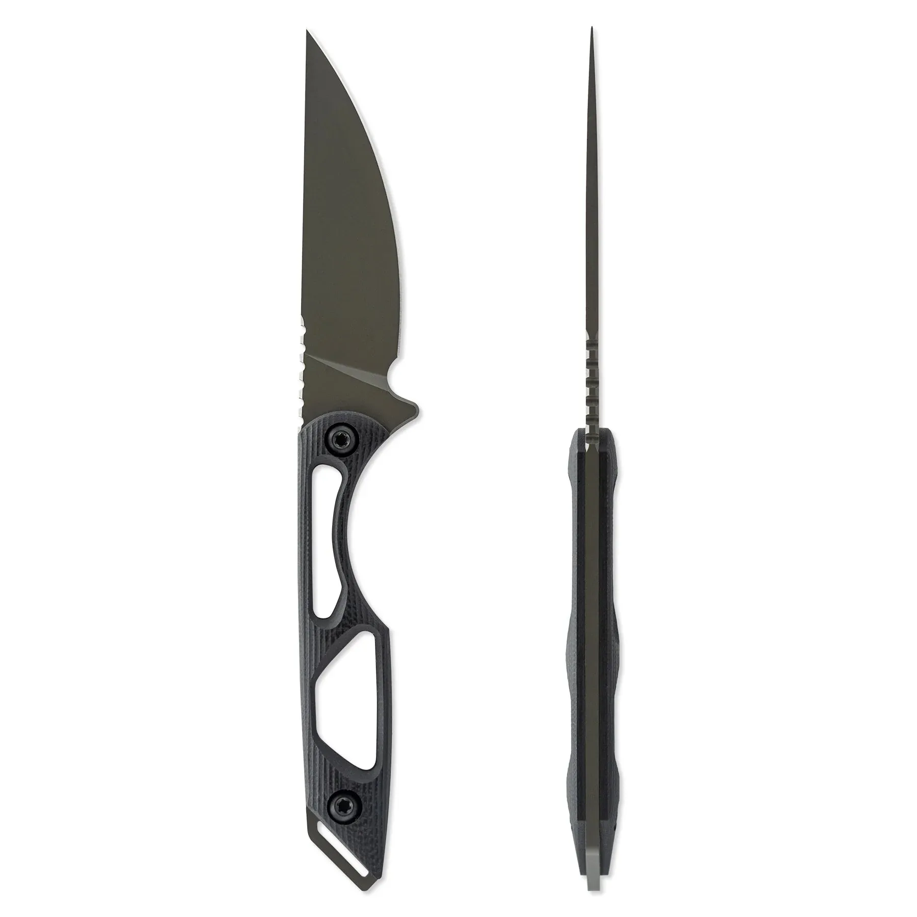 Toor Willow Spanish Moss 3.75" Fixed Blade Pocket Knife (850049642941)