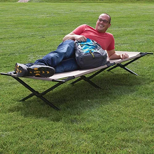 Trailhead II Folding Cot,Camping Bed w/ Easy Setup & Takedown,Supports Adults upto 300lbs