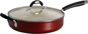 Tramontina 80110/045DS Style Ceramica 01 Covered Deep Skillet, 11-Inch, Metallic Copper