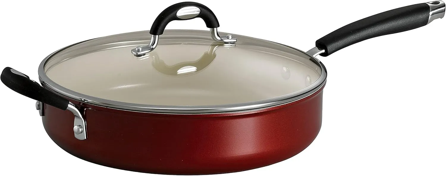 Tramontina 80110/045DS Style Ceramica 01 Covered Deep Skillet, 11-Inch, Metallic Copper
