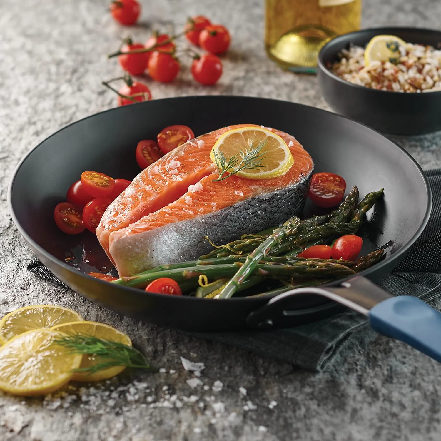 Tramontina Carbon Steel 10-Inch Frying Pan with Silicone Grip, Naturally Non Stick Skillet, Oven Safe