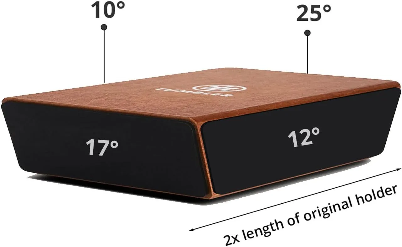 Tumbler Knife Holder Pro - Companion Accessory for The Tumbler Rolling Knife Sharpener™ - Offers 10, 12, 17 & 25 Degree Sharpening for A Variety of Knives (Original Brown)