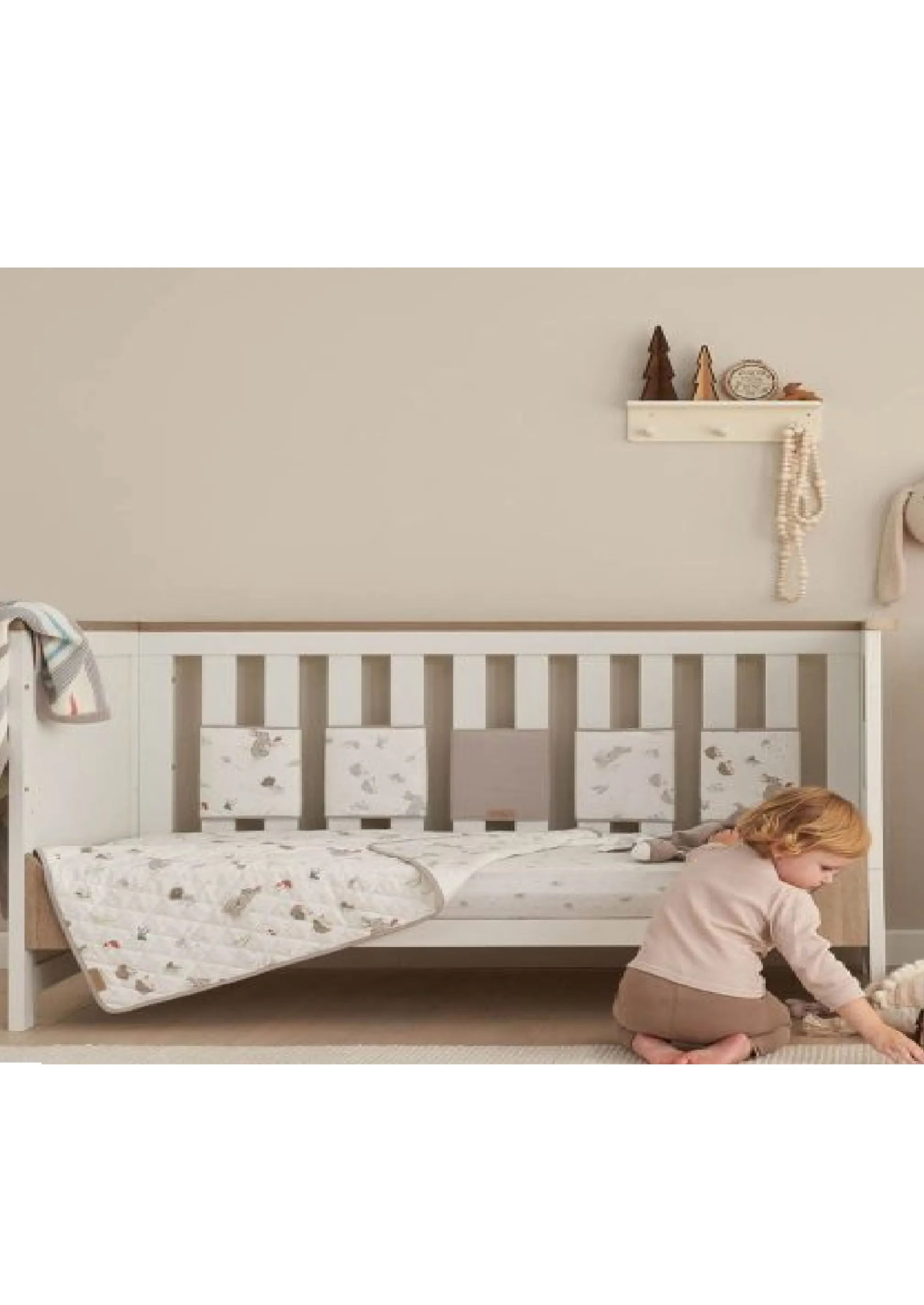 Tutti Bambini  Cot Bed Bundle - 2pk Sheets, Coverlet, Cot Wraps