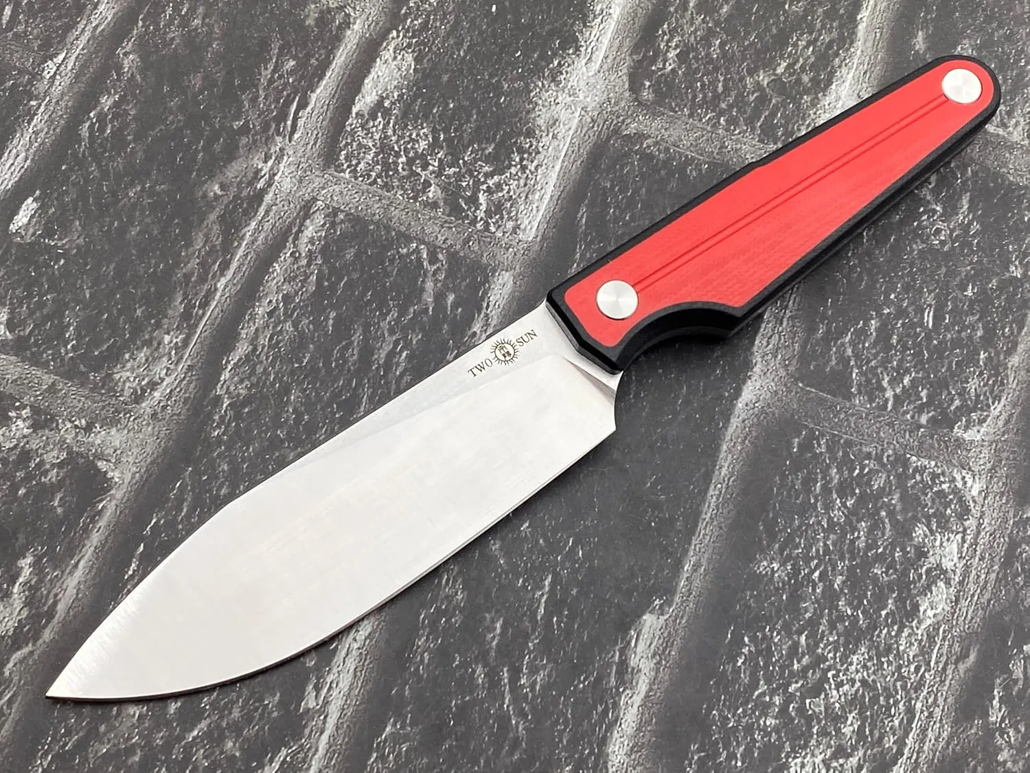 TwoSun TS519-14C28N Fixed 14C28N Blade G10 Handle Kydex Belt Sheath Camping Fixed Knife