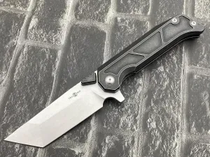 TwoSun TS564-14C28N-BK Folding Knife 14C28N Blade TC4 Titanium Handle Outdoor Pocket Knife