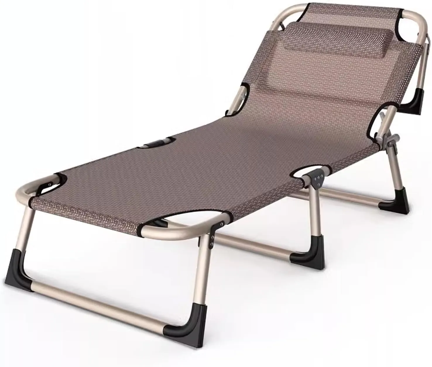 Ultralight Folding Tent Camping Cot max Loading 551lbs, Sleeping Cots for Adults Heavy Duty 4-Position Backrest Adjustment, for Camping Hiking Travel Home