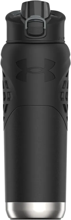 Under Armour 24Oz Stainless Steel Water Bottle, Insulated, Carabiner Easy Carry Hook, Leak Proof, Kids & Adults, All Sports, Gym