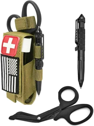 Upgrade 1000D Laser Cut Molle Tourniquet Holder, Heavy Duty Tactical Molle Tourniquet Pouch Holder