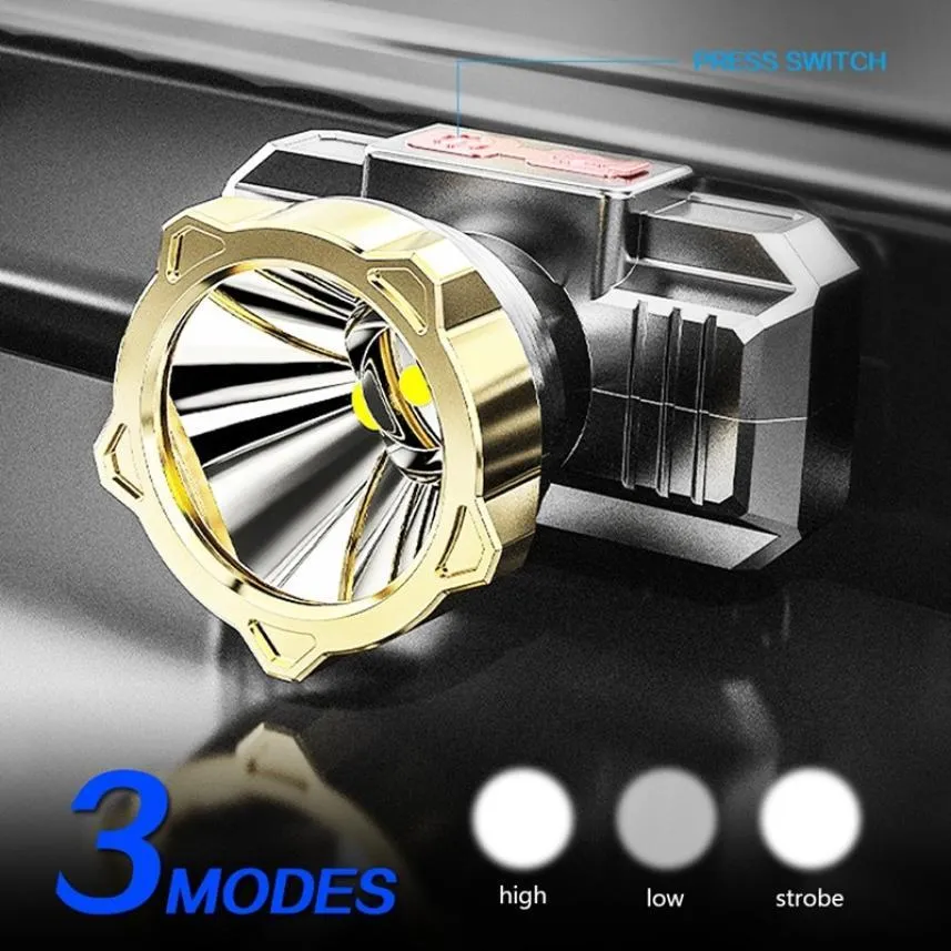 USB Rechargeable LED Headlamp Headlight Portable Outdoor Camping Fishing Head Flashlight Torch Lamp Waterproof Head Light