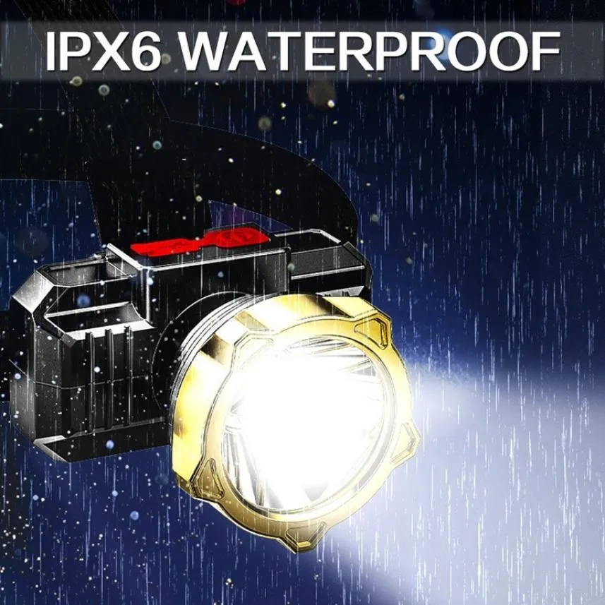 USB Rechargeable LED Headlamp Headlight Portable Outdoor Camping Fishing Head Flashlight Torch Lamp Waterproof Head Light
