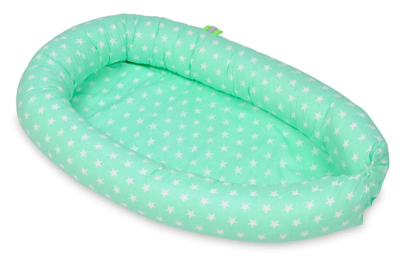 Velinda Baby Nest - Soft Cotton - Adjustable - for Infants Up to 8 Months - Width  60cm - Length 85cm