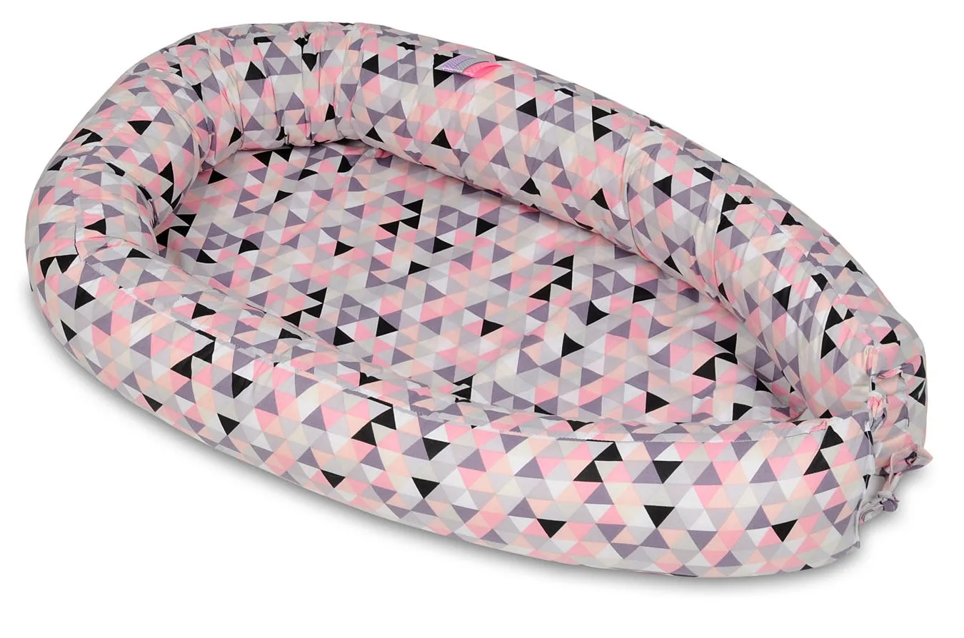 Velinda Baby Nest - Soft Cotton - Adjustable - for Infants Up to 8 Months - Width  60cm - Length 85cm