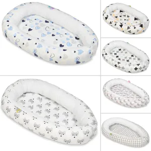Velinda Baby Nest - Soft Cotton - Adjustable - for Infants Up to 8 Months - Width  60cm - Length 85cm