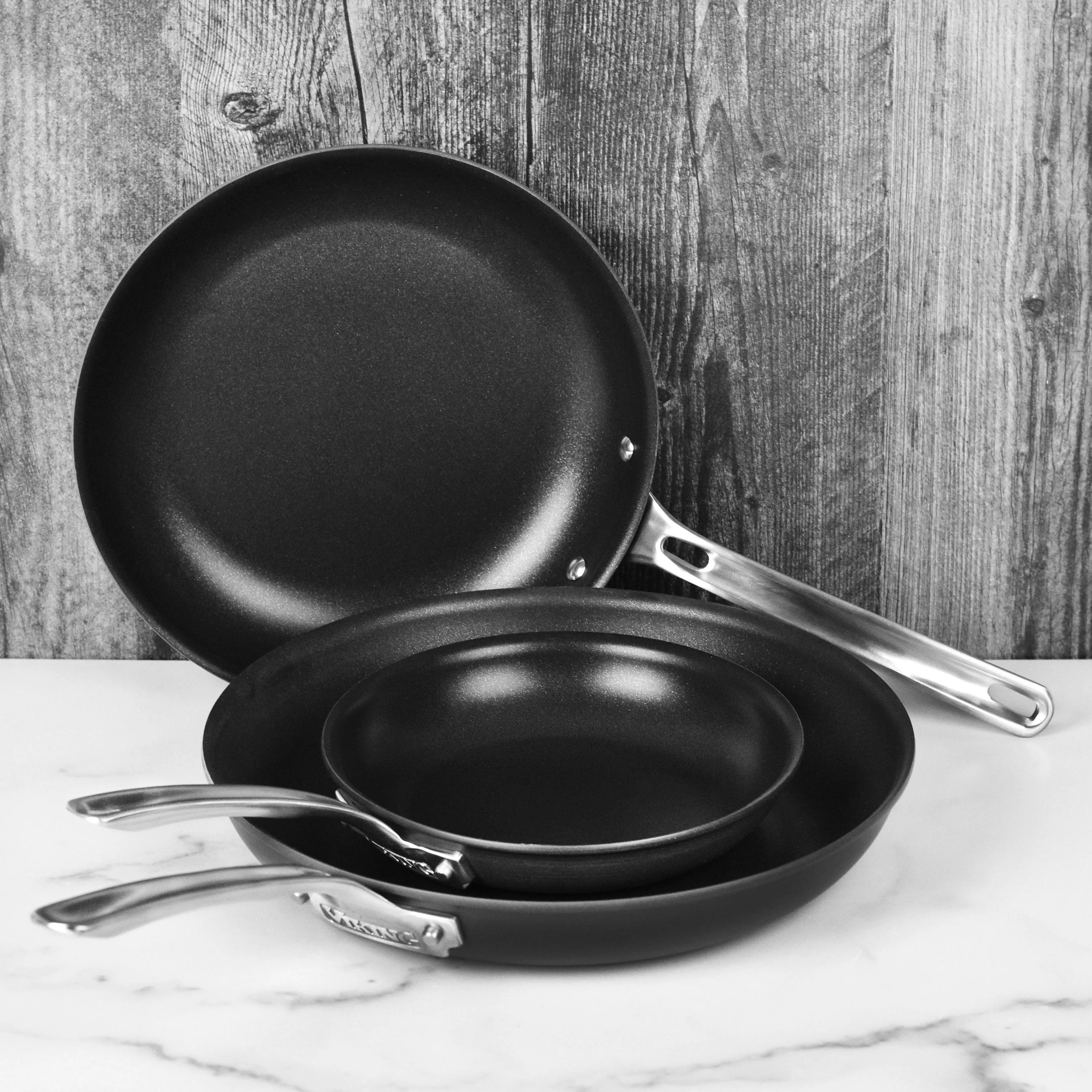 Viking Hard Anodized Nonstick 3 Piece Skillet Set