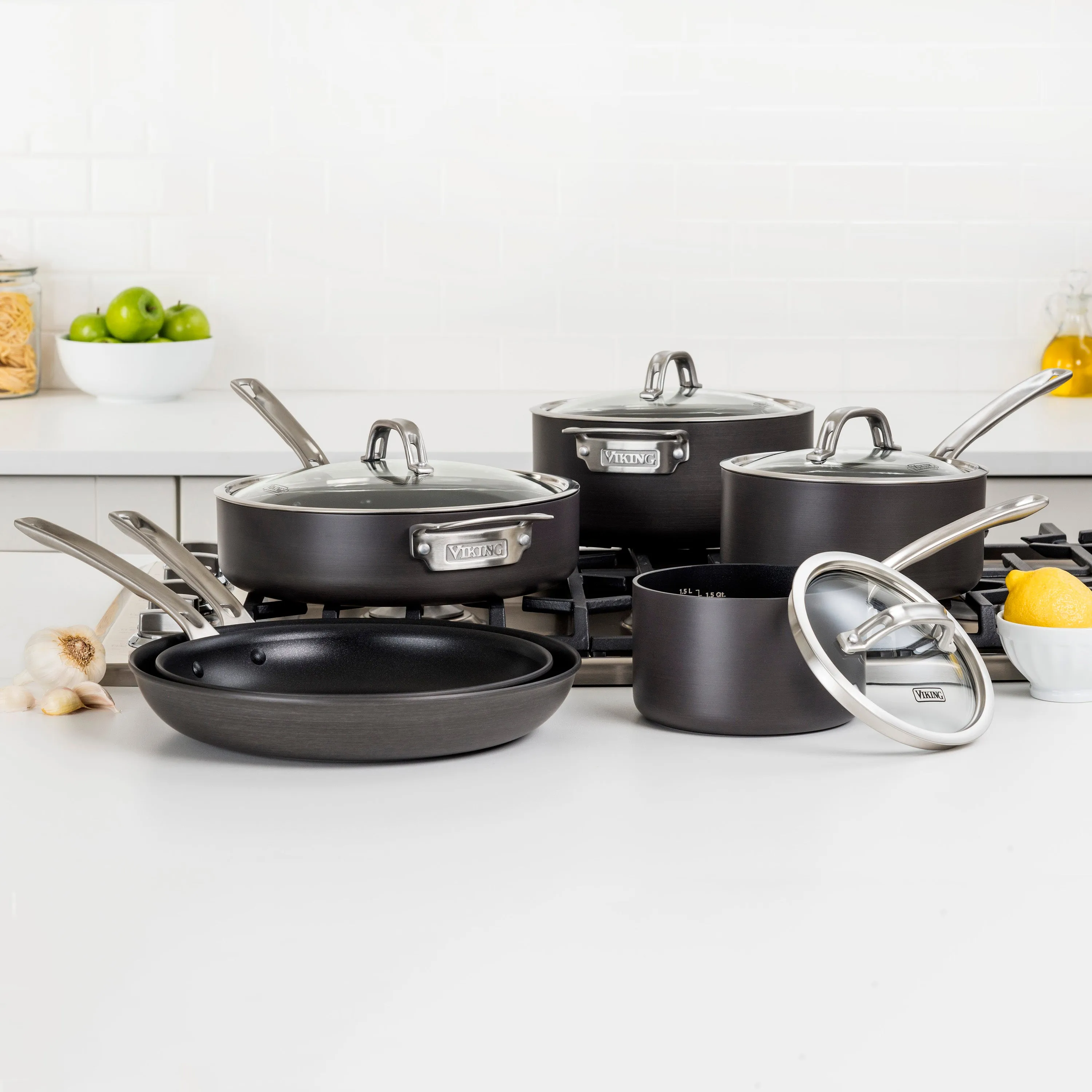 Viking Hard Anodized Nonstick 3 Piece Skillet Set