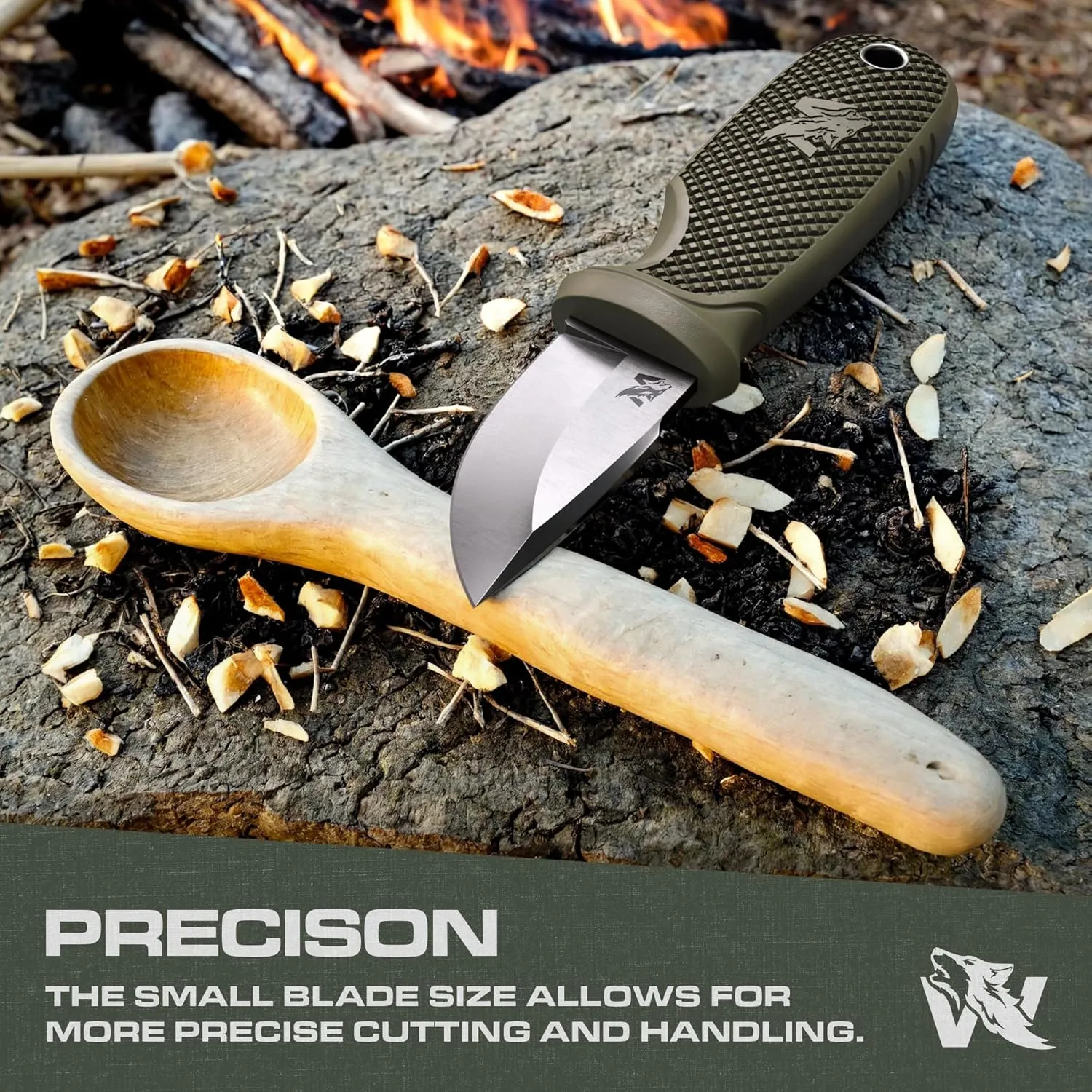 W-MINI - EDC Neck Knife with Sheath and Necklace - Small EDC Fixed Blade Knife Necklace and Belt Clip - Pocket Fixed Blade Knives - Full Tang Neck Knife with Sheath Tactical and Fire Starter