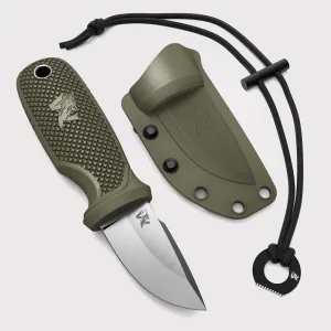 W-MINI - EDC Neck Knife with Sheath and Necklace - Small EDC Fixed Blade Knife Necklace and Belt Clip - Pocket Fixed Blade Knives - Full Tang Neck Knife with Sheath Tactical and Fire Starter